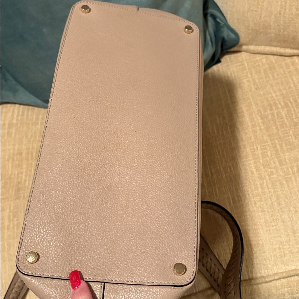 Kate Spade Beige Leather Tote - Picture 9 of 10